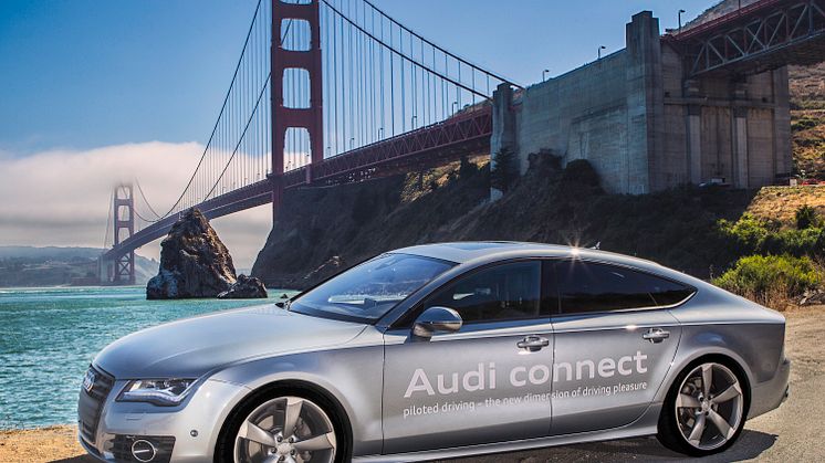 Audi A7 som førerløs testbil i Californien