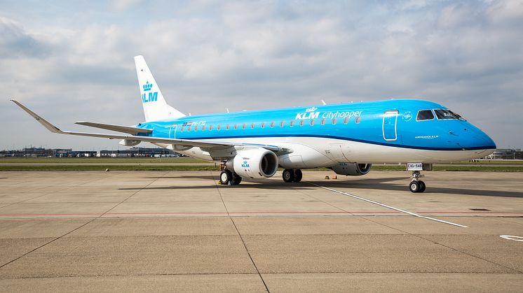 KLM är först ut bland de europeiska flygbolagen att  flyga med EMBRAER 175. 