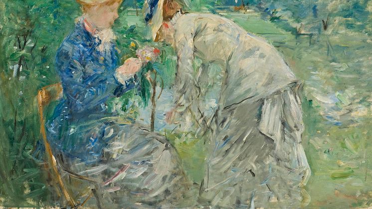 Berthe Morisot, I Boulognerskogen, före 1880. Foto: Erik Cornelius/Nationalmuseum. 