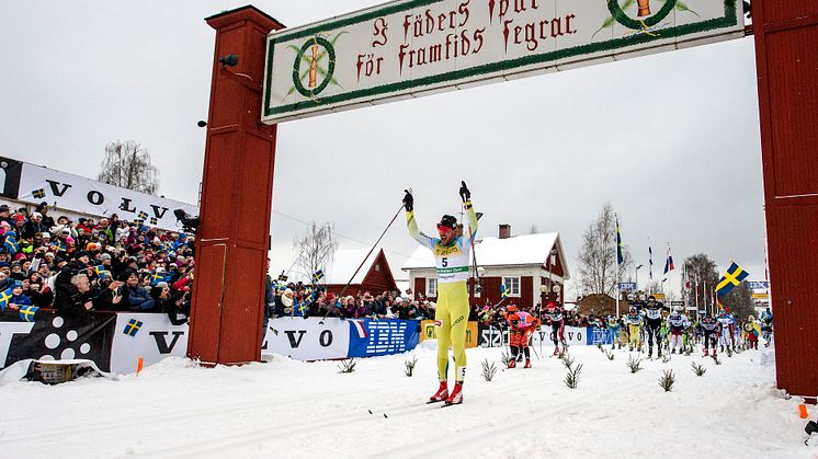 John Kristian Dahl, Norge, vann Vasaloppet 2016 på tiden 4.08.00