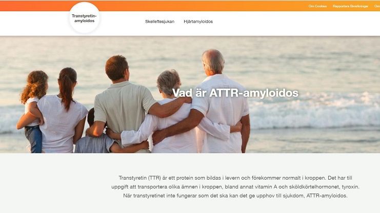 Ny webbsida om ATTR-amyloidos