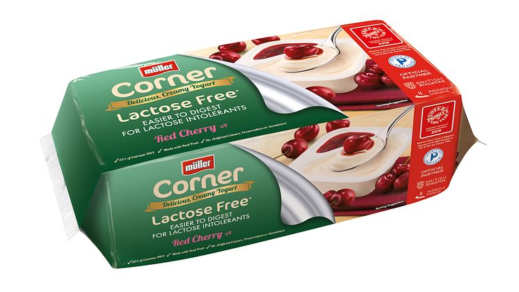Müller Corner Lactose Free Red Cherry