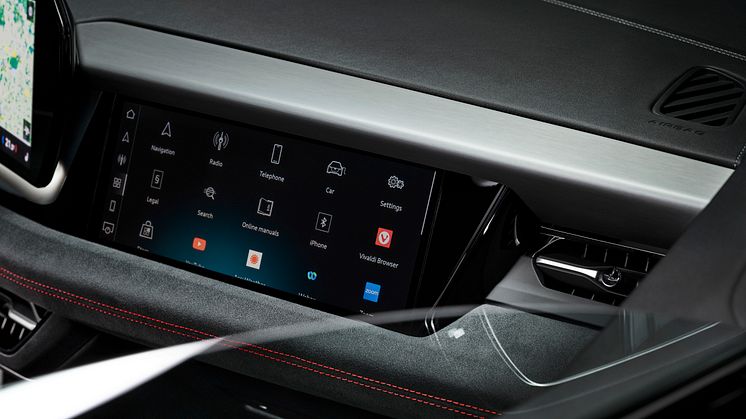 Audi Q6 e-tron MMI-forsædepassagerdisplay