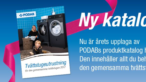 I årets produktkatalog hittar ni allt för den gemensamma tvättstugan!