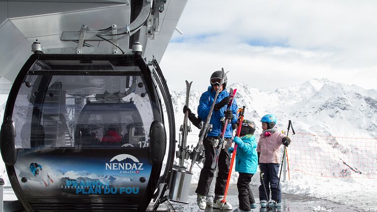 Neue Achtergondelbahn in Nendaz im Wallis