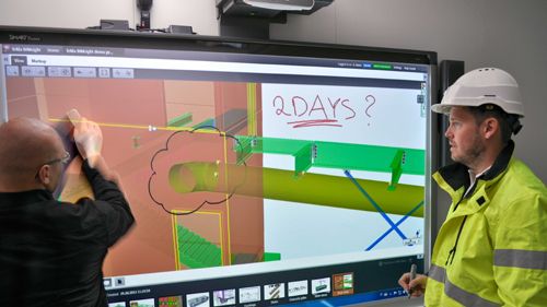 Tekla BIMsight 1.7 nu integrerat med SMART Board-interaktiva whiteboards