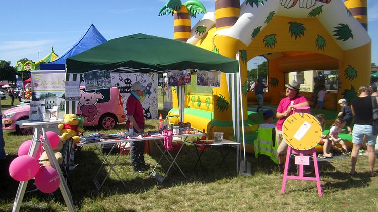 Unser Bärenherz-Stand hier bei einem früheren KIDS DAY