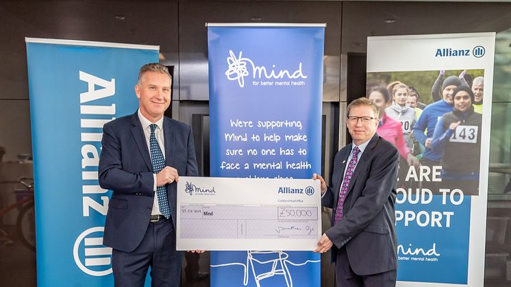 Jon Dye, CEO, Allianz Insurance and Paul Farmer, Chief Executive of Mind