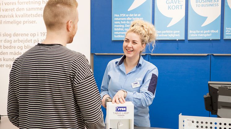 6.7 million additional customers visited JYSK Nordic's stores in FY18.