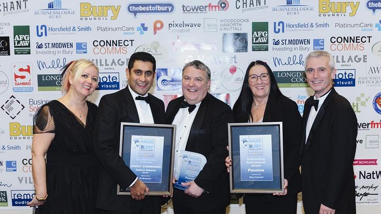 Local businesses celebrate at the Made in Bury Business Awards 2017