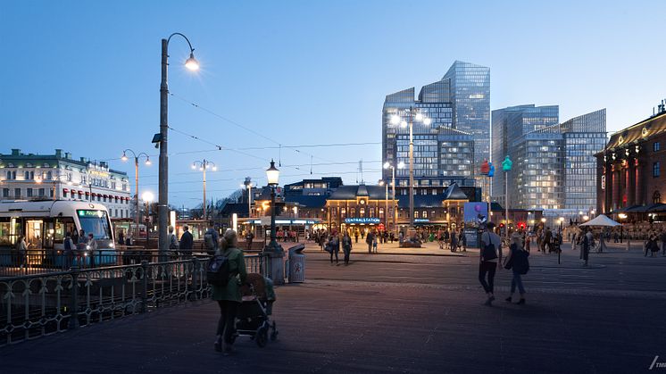 RegionCity, stationsområdet i Göteborg. Ett av flera exempel på Tyréns uppdrag åt Jernhusen.