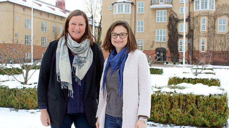 Marina Jogmark och Alina Lidén, båda universitetslektorer i företagsekonomi vid Högskolan Kristianstad.