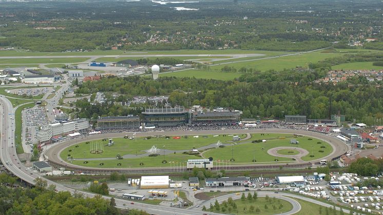 Flygbild över Solvalla tagen 2006