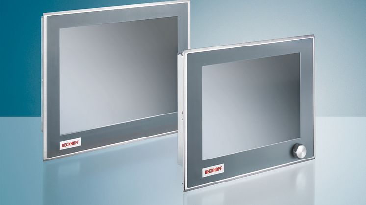 Panel-PCs och displayer i rostfritt stål från Beckhoff
