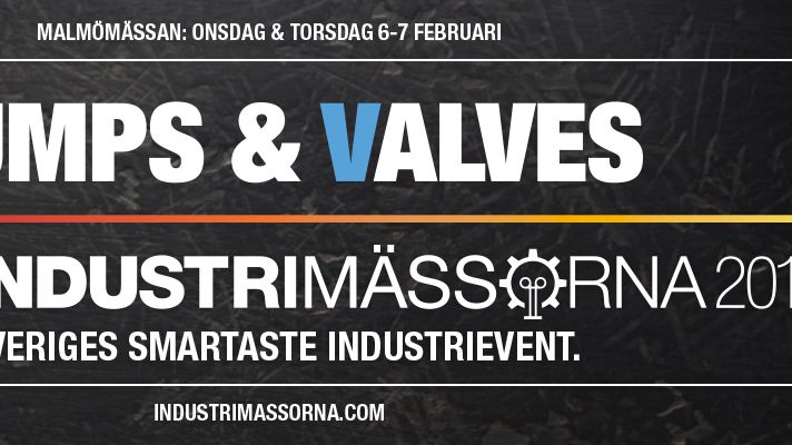 Sverigepremiär för Pumps & Valves på Malmömässan!