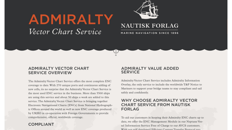 Nautisk Forlag - Admiralty Vector Chart Service