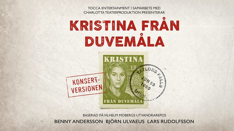 Konsertversionen av “Kristina från Duvemåla” till Dalhalla sommaren 2022