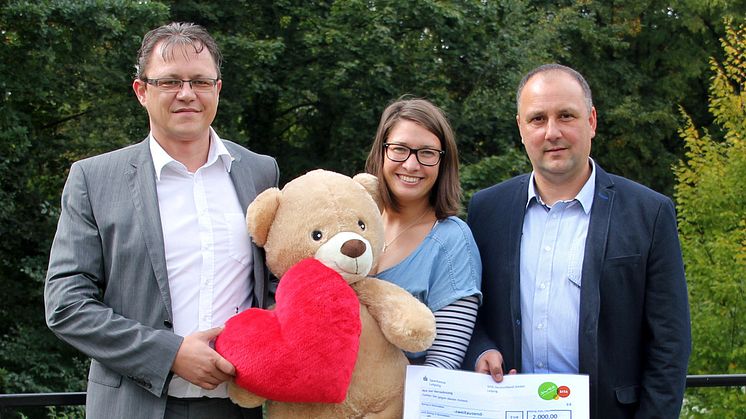 SITA OST GmbH veranstaltet Betriebsfeier und dreht für Bärenherz das Glücksrad