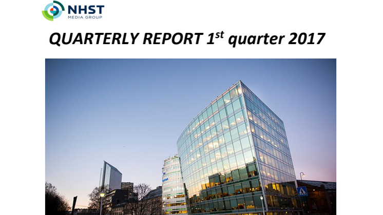 NHST Media Group - Quarterly Report 1st quarter 2017
