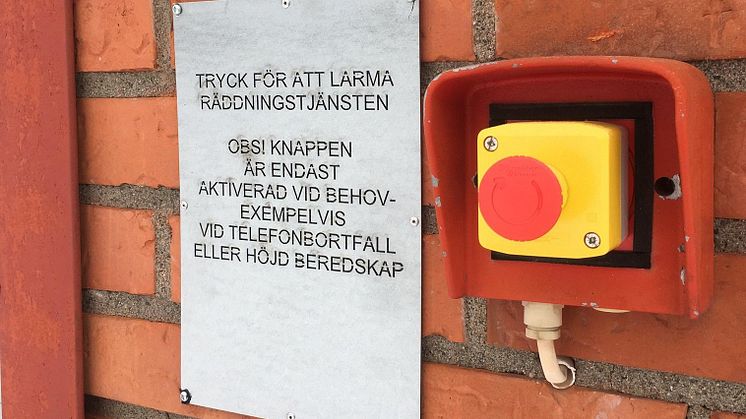 Larmknapp gör det möjligt att larma SOS – även utan internet och telenät