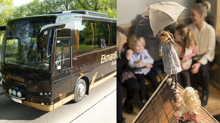 EkmanBuss Flexibussitet rabatterar gruppresor till Junibacken.