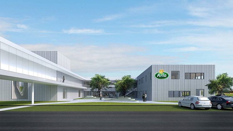 Das neue hochspezialisierte Arla Innovationszentrum für die Erforschung von Molke soll 2021 eröffnet werden.