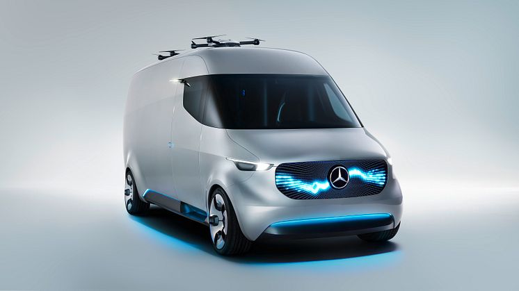 Den komplet el-drevne konceptbil "Vision Van" blev præsenteret for offentligheden på IAA-messen 2016.