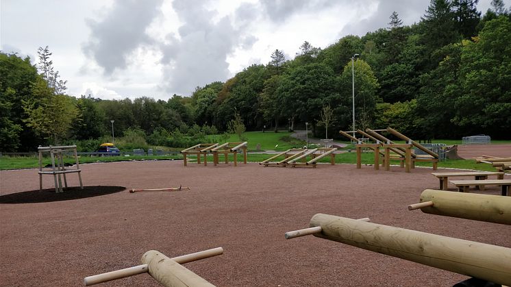 Nytt utegym i Slottsskogen. Foto: Joanna Klasén 