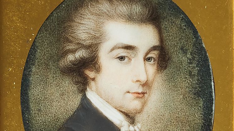 Unknown British artist, Portrait of Axel von Fersen, 1778. Photo: Stockholms Auktionsverk.