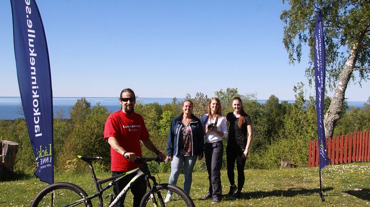 Johan Goudelis, Elin Axelsson, Lisa Mikko och Sara Strandroth är redo för Kinnekulle Natur & Outdoor.