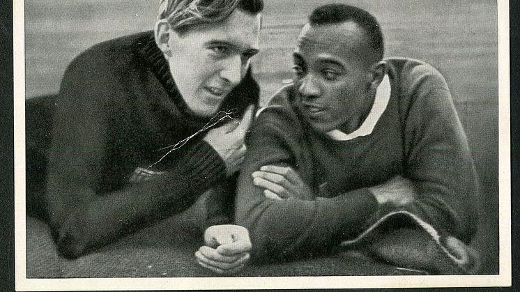 Luz Long mit Jesse Owens, Olympische Spiele Berlin 1936