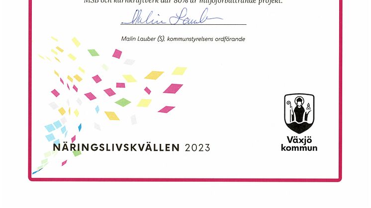 Växjö kommuns Innovationspris 2023_C3C Engineering