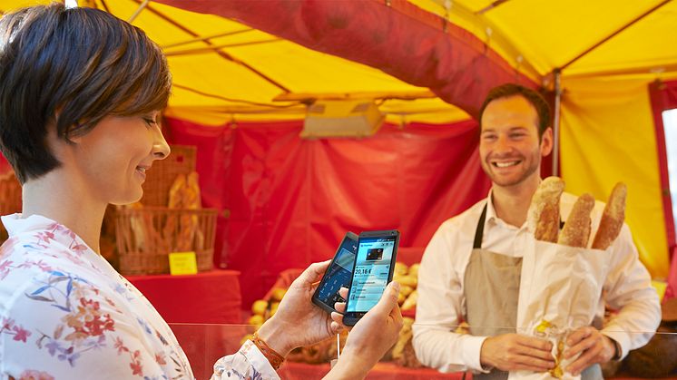 Mobiles Bezahlen über mPOS - bei Kleinsthändlern am Marktstand