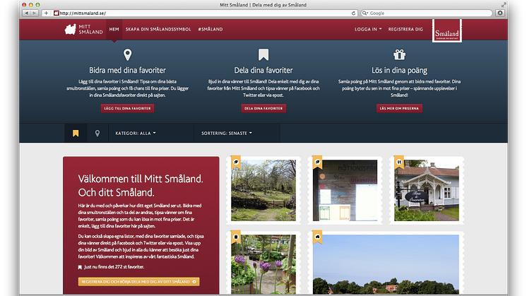 Succé för webbplatsen Mitt Småland