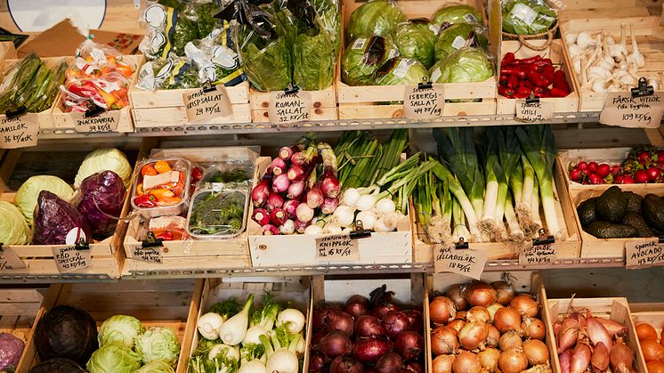 Fram till den 21 april finns pengar att söka för bransch- och producentorganisationer till marknadsföring av jordbruksprodukter och livsmedel som producerats i EU. Foto: Scandinav Bildbyrå.