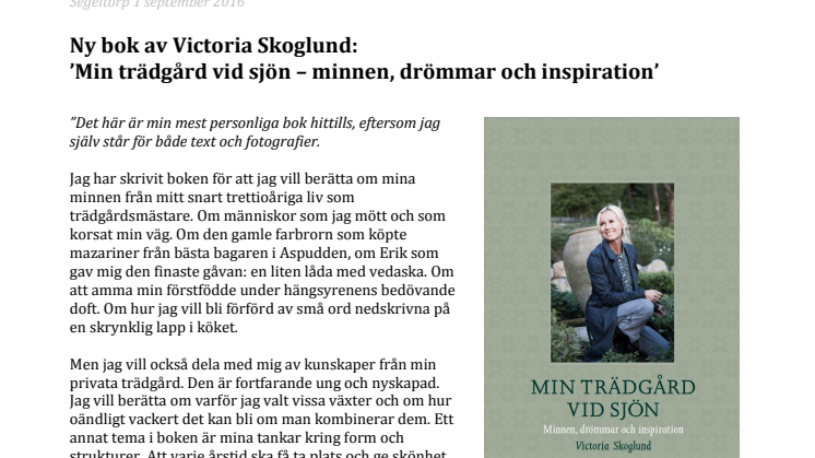 Ny bok av Victoria Skoglund!  
