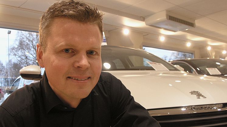 Thomas Bergman servicemarknadschef Peugeot Sverige