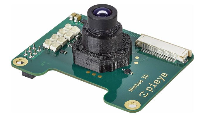 ToF-kameramodulet Nimbus 3D tilbyder en opløsning på 352 x 288 (100k) og opererer i måleområdet mellem 0,1 og 3 m med en målenøjagtighed på ±2 %.