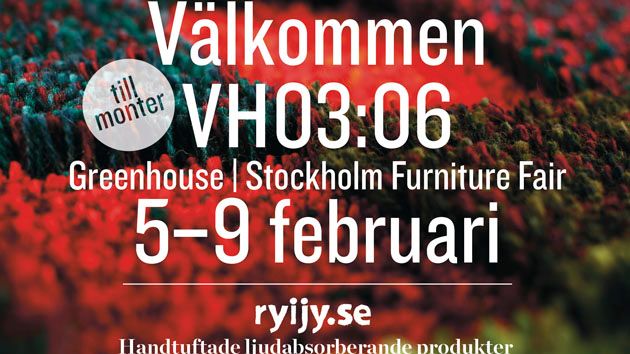 Åsa Lom, ung kreatör visar handtuftad inredningsdesign under Stockholm Furniture & Light Fair