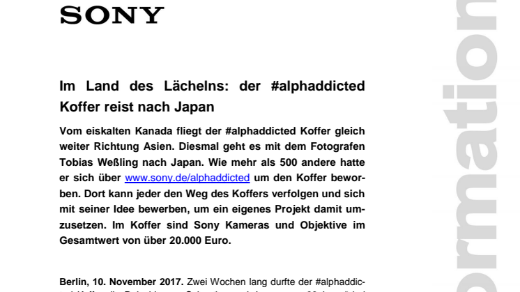 Im Land des Lächelns: der #alphaddicted Koffer reist nach Japan