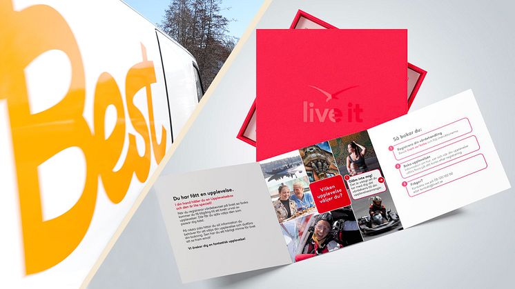 Live It, Sveriges ledande aktör inom upplevelsepresenter, introducerar snabba och hållbara hemleveranser med Best Transport.