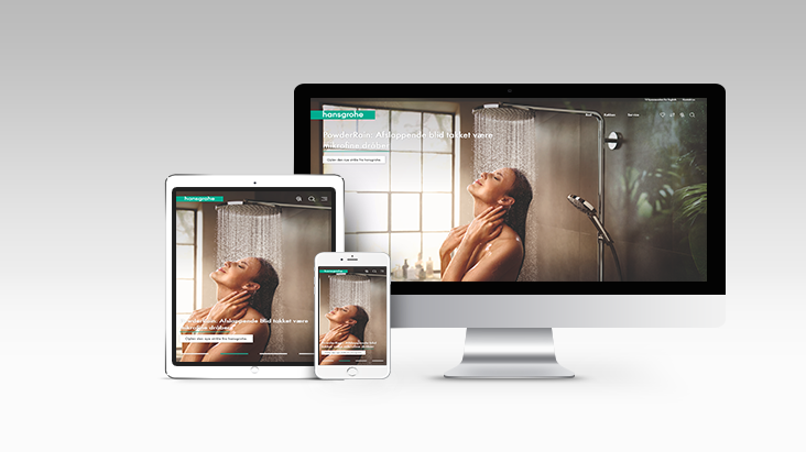 Det nye www.hansgrohe.dk giver masser af inspiration til badeværelse og køkken.