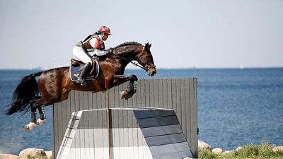 Provhoppning av värlscupshinder på Ribban idag