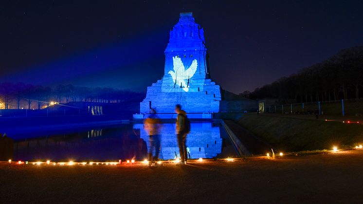 Denk.Mal.Frieden.: "Light__Art Experience" am Völkerschlachtdenkmal in Leipzig - Foto: Markus Scholz