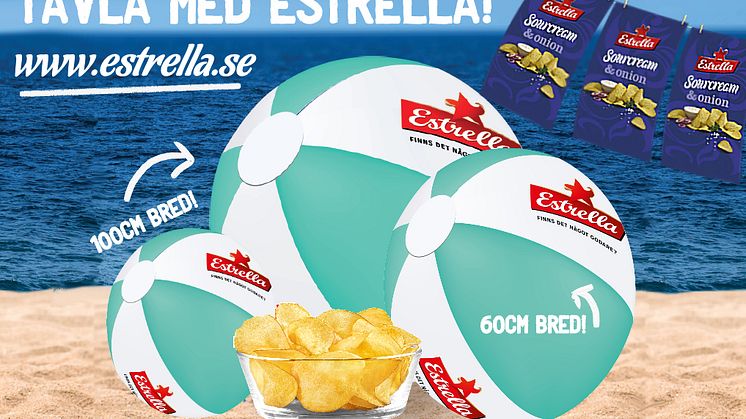 Tävla om badbollar och badlakan med Estrella!