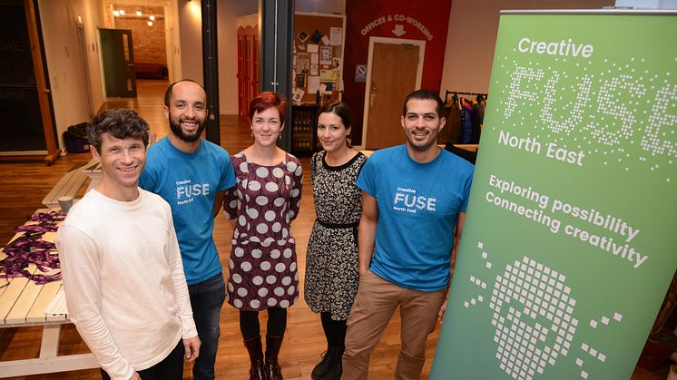 Members of Northumbria University's Creative Fuse North East project team