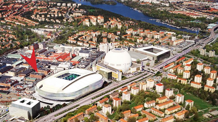 Startskott för projektfastighet vid Tele2 Arena 