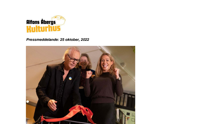 Pressmeddelande - Alfons Åbergs Kulturhus firar tio år med utställning om Gunilla Bergström 25 okt, 2022.pdf