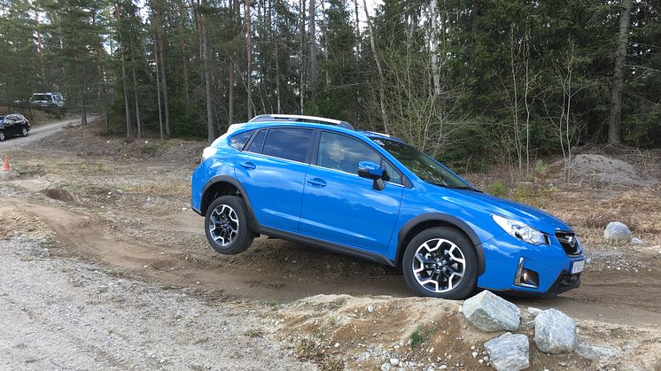 Subaru XV har korta överhäng och en markfrigång som tillsammans med 4-hjulsdriften överraskar i framkomlighet.