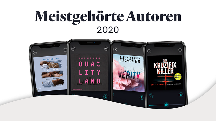 Die meistgehörten Hörbücher 2020 bei BookBeat – Anzahl der gehörten Stunden fast verdreifacht